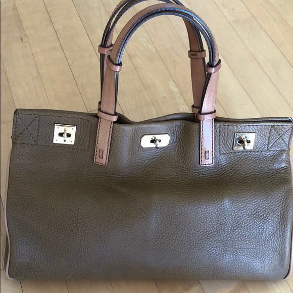 VBH beige leather satchel bag! Authentic! - Picture 2 of 8